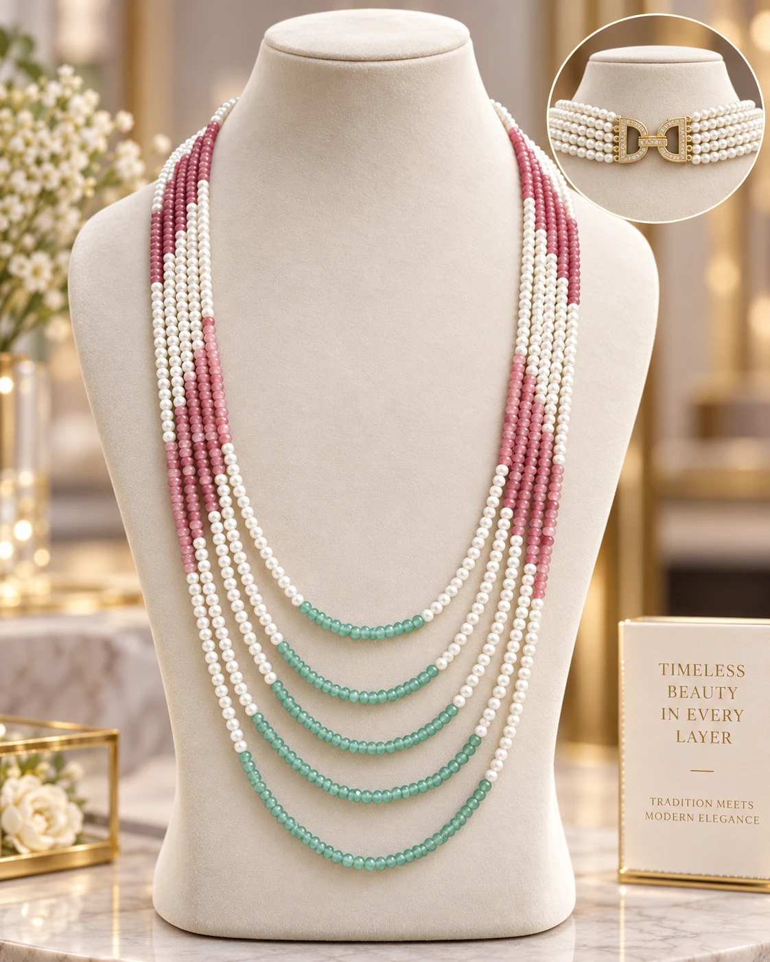 The Rosemint Cascade Necklace