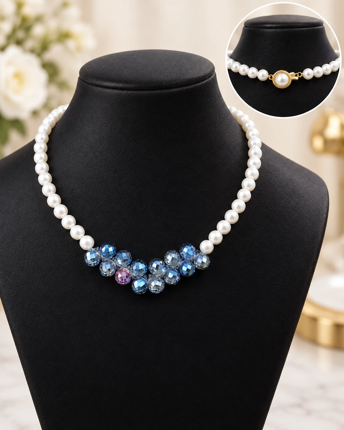 The Sapphire Blossom Necklace