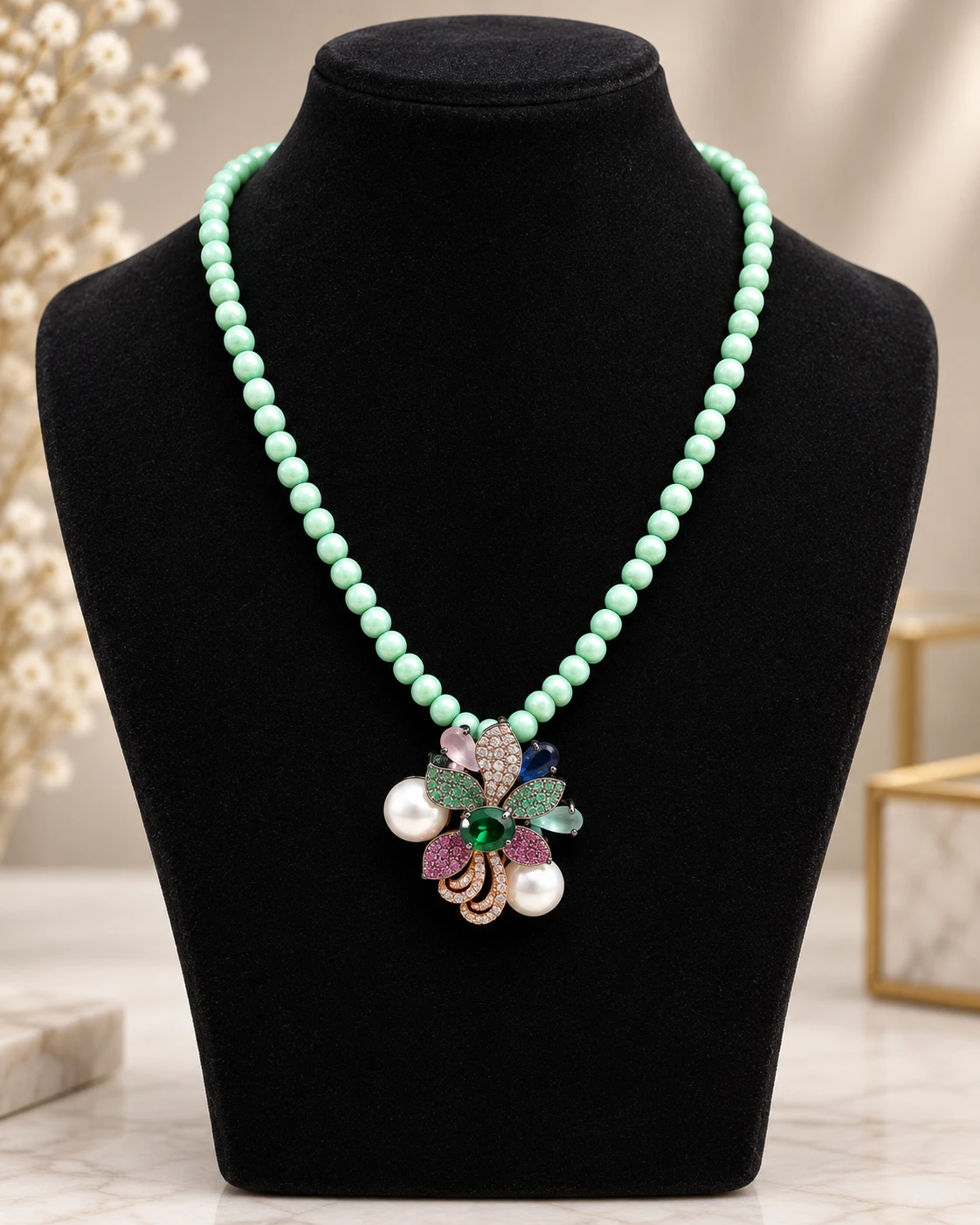 The Celadon Floret Necklace